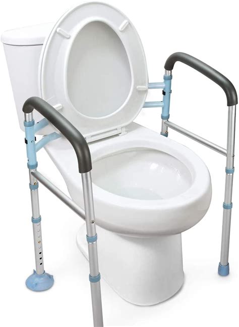 Oasisspace Stand Alone Toilet Safety Rail, Heavy Duty Medical Toilet ...