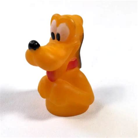 VINTAGE PLUTO WALT Disney Plastic Finger Puppet Goofy Dog Toy Mickey Mouse $4.99 - PicClick