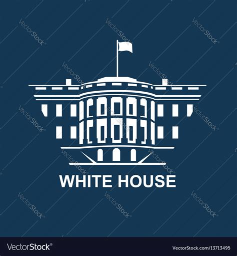 White house icon Royalty Free Vector Image - VectorStock