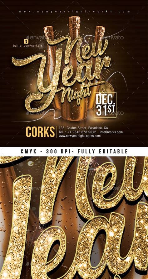 Nye Eve New Year Party Flyer | Party flyer, New years party, Flyer