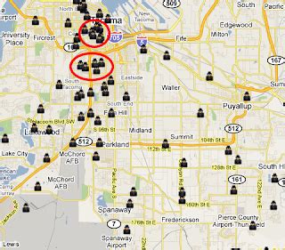 SpotCrime - The Public's Crime Map: Tacoma, WA -- Burglary Map