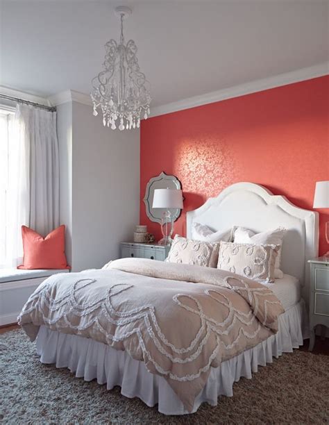 15 Marvelous Coral Bedroom Design Ideas - Decoration Love