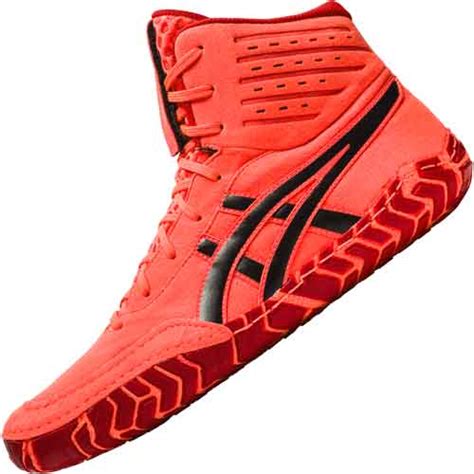 ASICS Aggressor 4 LE Limited Edition Wrestling Shoes Red