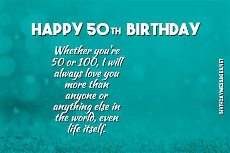 50th Birthday Wishes & Quotes - Happy 50th Birthday Messages