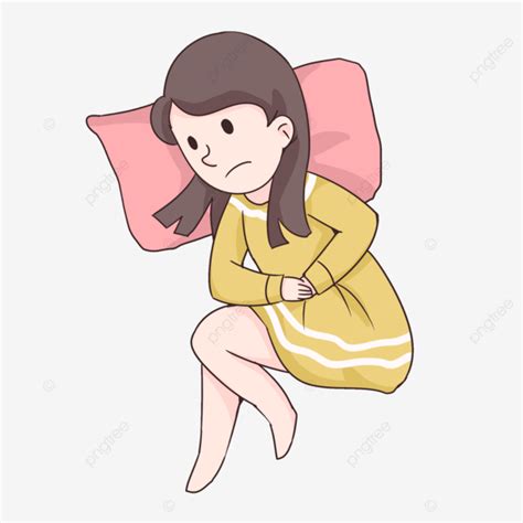 Womens Menstrual Cramps, Aunt Hurts, Stomachache, Keep Warm PNG Transparent Clipart Image and ...