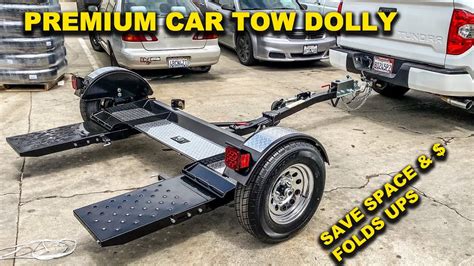 How To Use a Folding Car Tow Dolly - Stow N Go - Folds For easy storage - YouTube