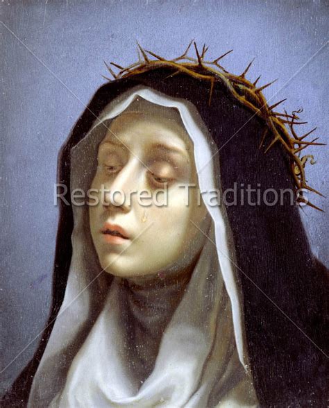 Fine Catholic Stock Art | St. Catherine of Siena Portrait - Restored ...