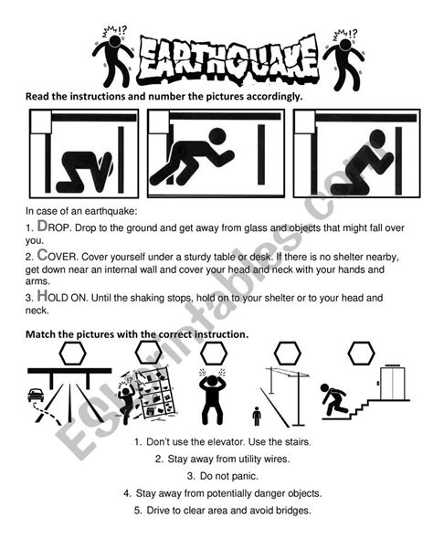 Free Printable Earthquake Worksheets