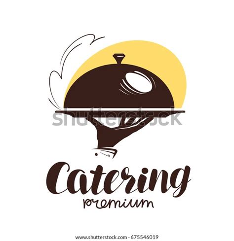 Catering hizmeti logosu. Tasarım menü restoran Stok Vektör (Telifsiz) 675546019 | Shutterstock
