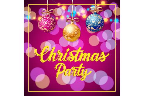 Christmas Party Lettering in Frame. Chri Graphic by pch.vector ...