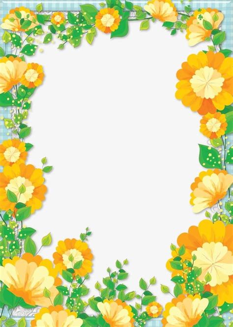 Floral Border By Lunarbunnies Floral Border Design Cl - vrogue.co