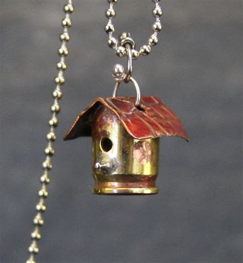 Mini birdhouse made from a bullet casing. | Bullet casing jewelry ...