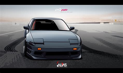 Nissan 200sx s13-Alias Racing Drift Car Vector by edcgraphic on DeviantArt