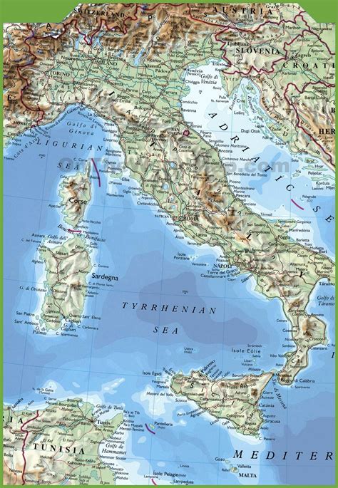 Maps of Italy - Italy map location (Southern Europe - Europe)