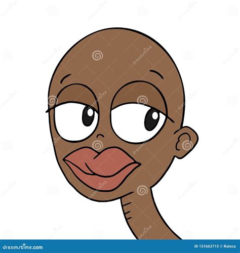 Funny bald man draw stock vector. Illustration of portrait - 151663715