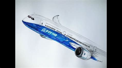 SPEED DRAWING, BOEING 787 DREAMLINER | Boeing 787 dreamliner, Boeing 787, Boeing