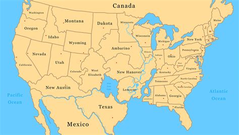This is the map of USA with Red Dead Redemption 2 States | Fandom