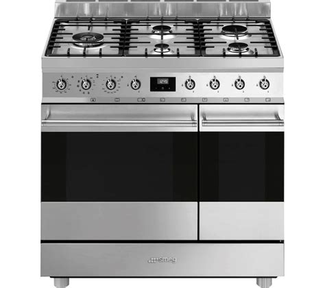 SMEG C92GMX2 90 Dual Fuel Range Cooker - Stainless Steel Fast Delivery ...