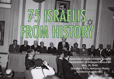 75 Israelis From History for Israel@75 | The Jewish Educator Portal