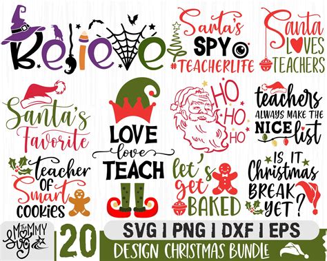 Christmas Svg Bundle Teacher Christmas Svg Teacher Elf Svg | Etsy