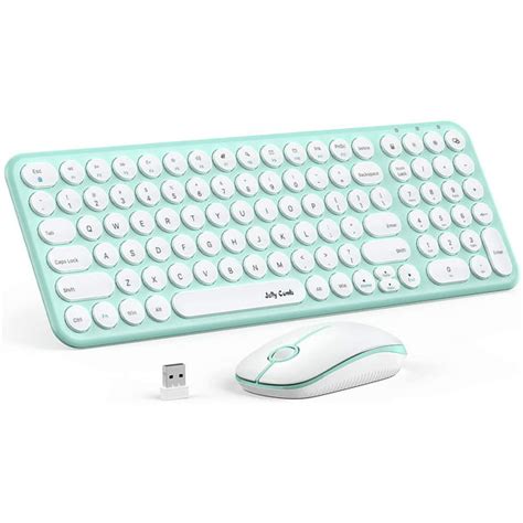 Wireless Keyboard and Mouse Combo, Jelly Comb 2.4GHz Ultra Thin ...