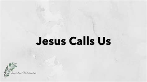 Jesus Calls Us | Hymn with Lyrics | Dementia friendly - YouTube