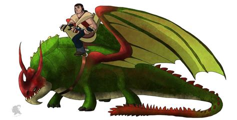 Eret and Skullcrusher by missuny on deviantART | How to train your dragon, Httyd, Hero academia ...