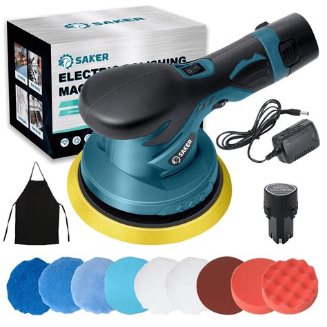 Saker Cordless Car Buffer Polisher - 6 Inch Portable Polishing Machine ...