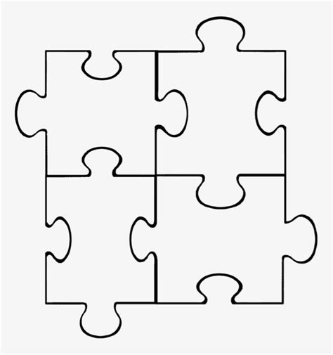 Pieces Template April Onthemarch - Puzzle Pieces Template Transparent ...