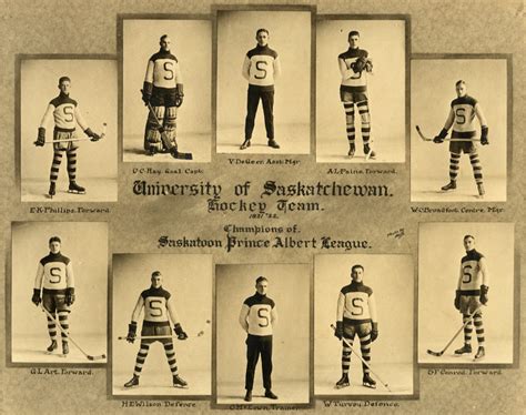 University of Saskatchewan Hockey Team 1921 University of Saskatchewan ...