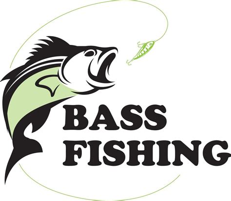 Bass Fishing Logo, Unique and Fresh Bass fish jumping out of the water, awesome to use in your ...