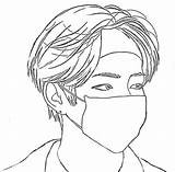Korean Popular Boy Coloring Page  Free Printable Pages sketch template