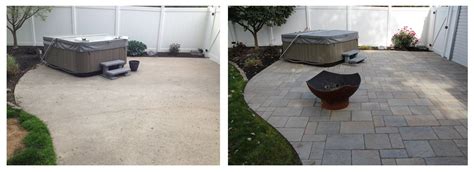 Concrete Patio Overlay with Pavers – Elizabethtown, PA | Tomlinson Bomberger