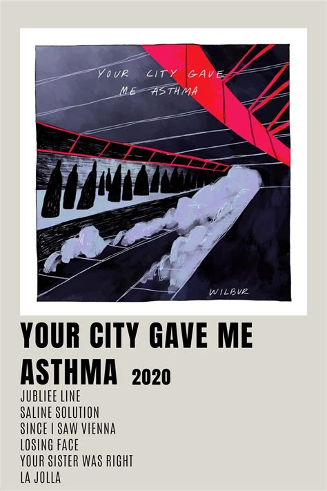 Your City Gave Me Asthma -Vellum Rocks | Music poster design, Minimalist poster, Music poster ideas