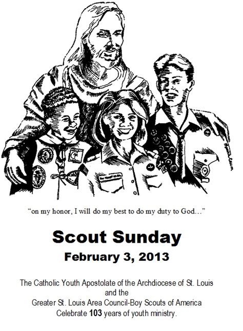 Scout Sunday Clipart