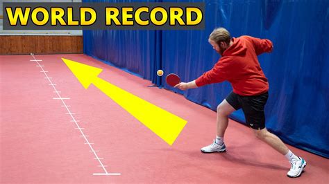 World's Longest Ping Pong Shot - YouTube