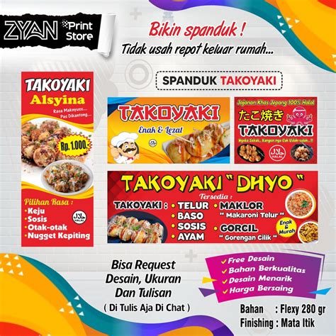 Jual SPANDUK BANNER TAKOYAKI | Shopee Indonesia