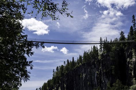 Suspension Bridge across the Canyon at Eagle Canyon, Ontario image - Free stock photo - Public ...