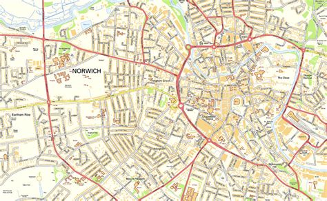 Norwich Street Map– I Love Maps