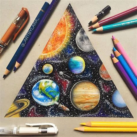 The Creative Corner on Instagram: “Such a stunning galaxy drawing done ...