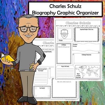 Charles Schulz Biography Research Graphic Organizer | TPT