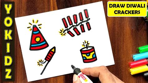 DIWALI CRACKERS DRAWING EASY / CRACKERS DRAWING - YouTube