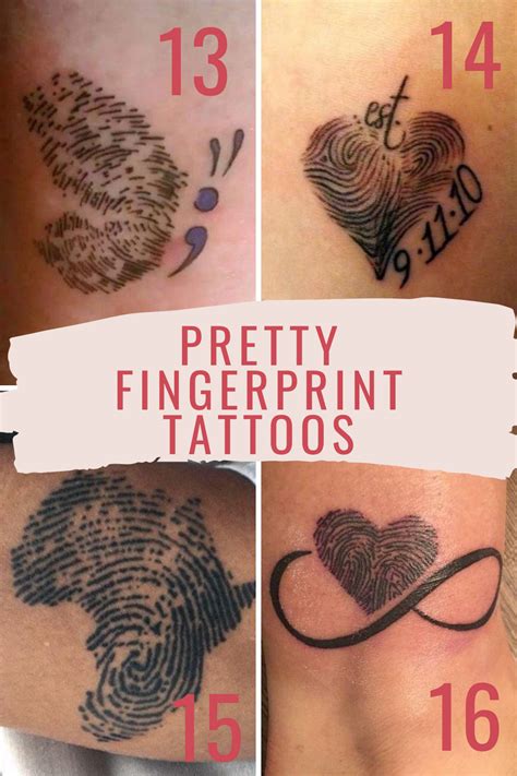 25 Special Fingerprint Tattoo Ideas - tattooglee | Fingerprint tattoos, Remembrance tattoos ...