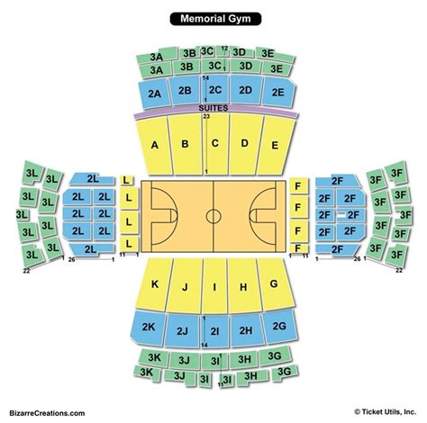 Vanderbilt Memorial Gymnasium Seating Chart | Elcho Table