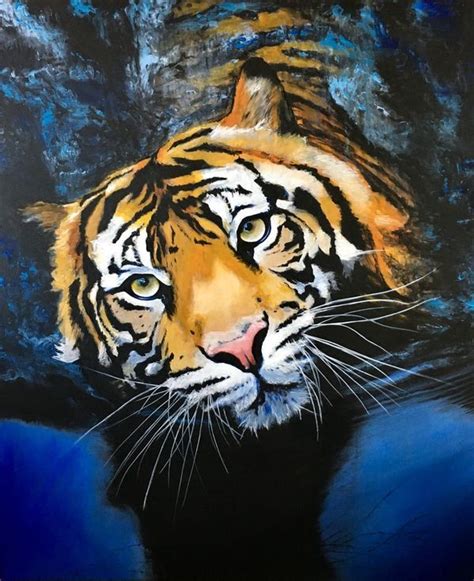 Buy Blue Tiger, Acrylic painting by Paul Hardern on Artfinder. Discover thousands of other ...