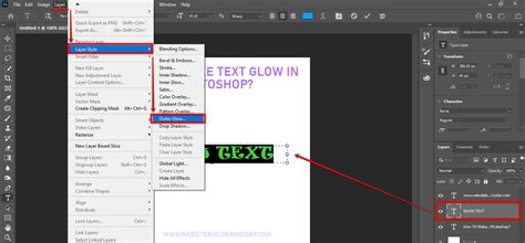 How Do I Make Text Glow in Photoshop? - WebsiteBuilderInsider.com