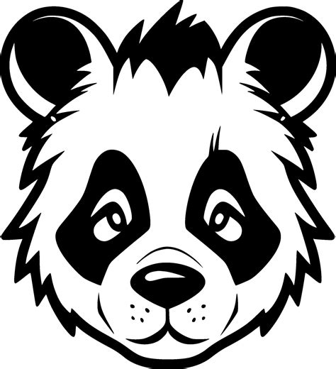 Panda - Black and White Isolated Icon - Vector illustration 36228438 ...