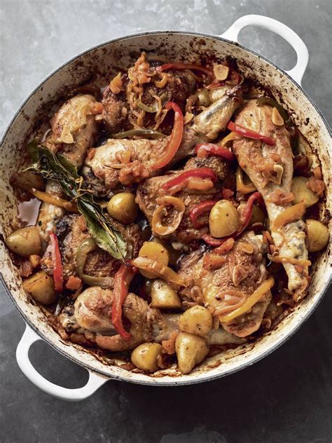 Michel Roux Jr: Poulet Basquaise Basque-Style Chicken Soul Food, Paella, Chicken Recipes, Fries ...