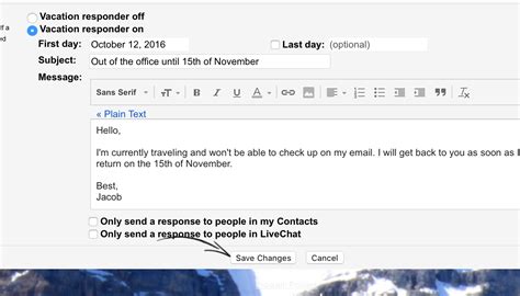 Return To Office Email Template