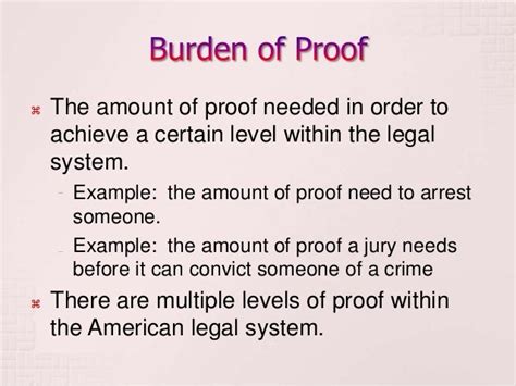 Burden of Proof